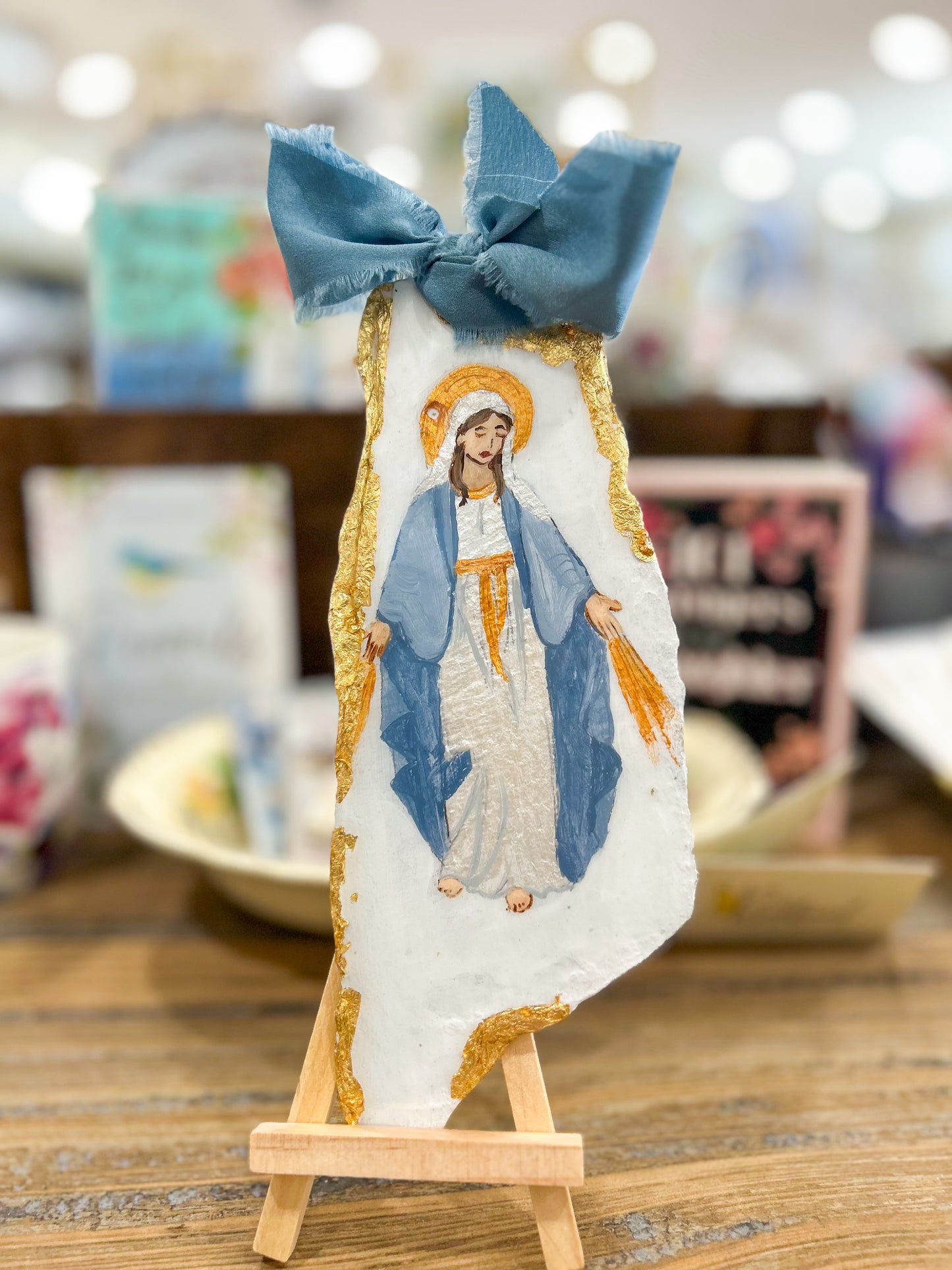 3x8 Blessed Mother - Kathryn Lanclos Art
