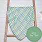 Lolly Banks Blue Plaid Muslin Swaddle