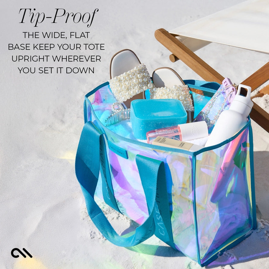 Case-Mate Jelly Tote- Emerald Blue Soap Bubble