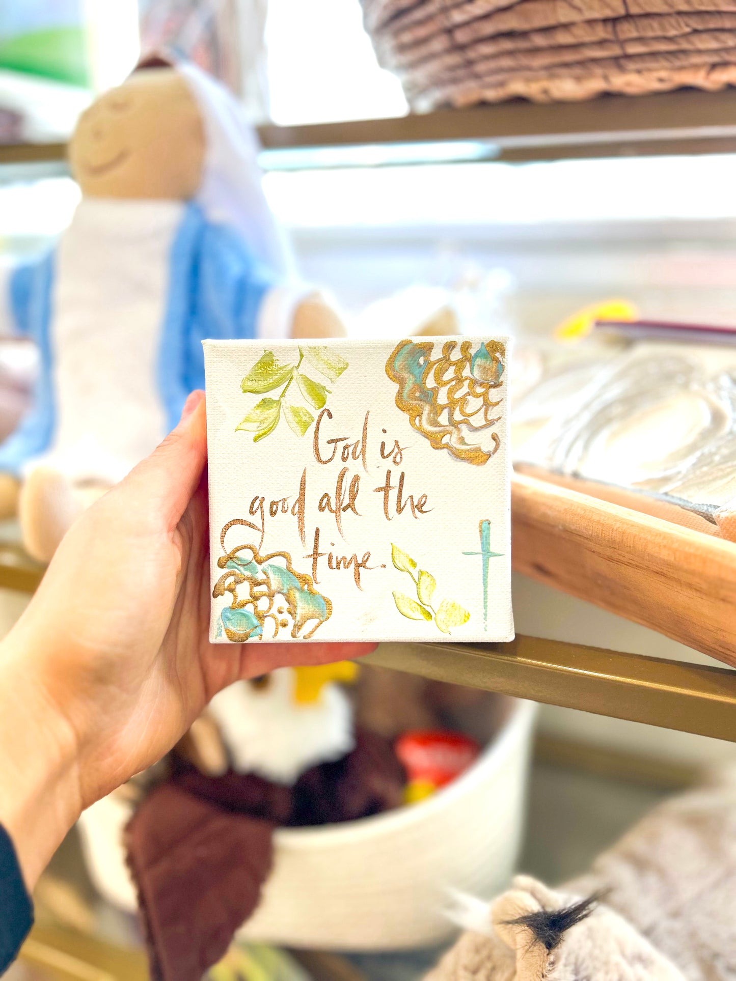 4x4 God Is Good All the Time Canvas Art