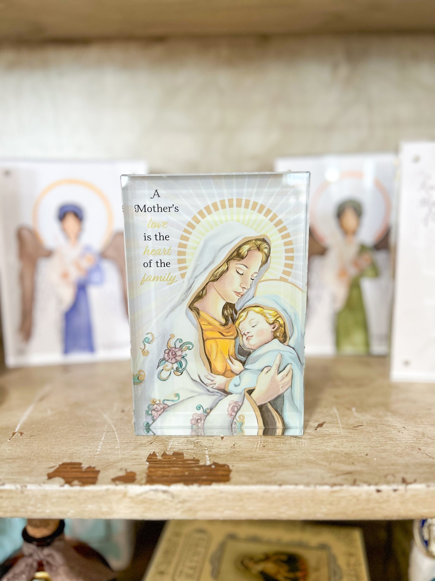 A Mother's Love Mary Desk Plaque- Ganz