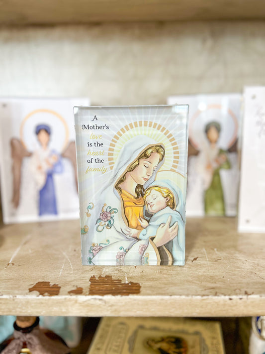 A Mother's Love Mary Desk Plaque- Ganz