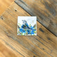 4x4 Sweet Song Floral Birdie Coaster