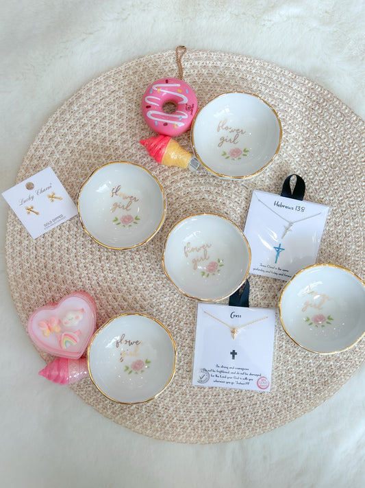 Flower Girl Jewelry Dish