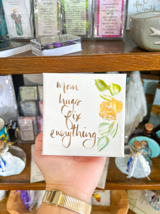 4x4 Mom Hugs Fix Everything Canvas Art