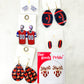 Navy Game Day Stud Earrings