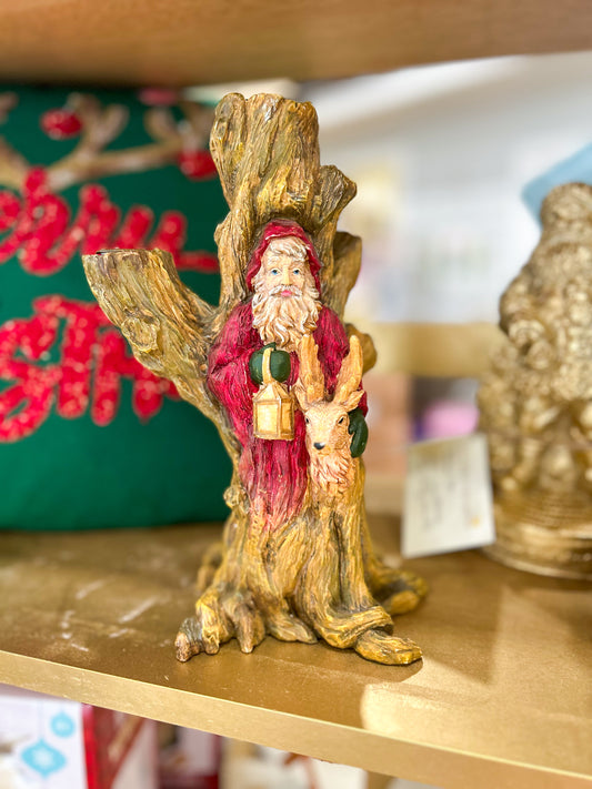 Starlit Path Santa Candle Holder