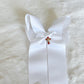 Maria White Hanging Bow With Charm