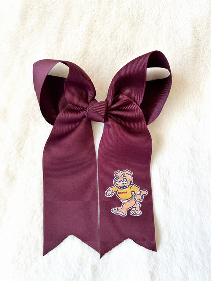 Maria Hanging Bow with School Mascot