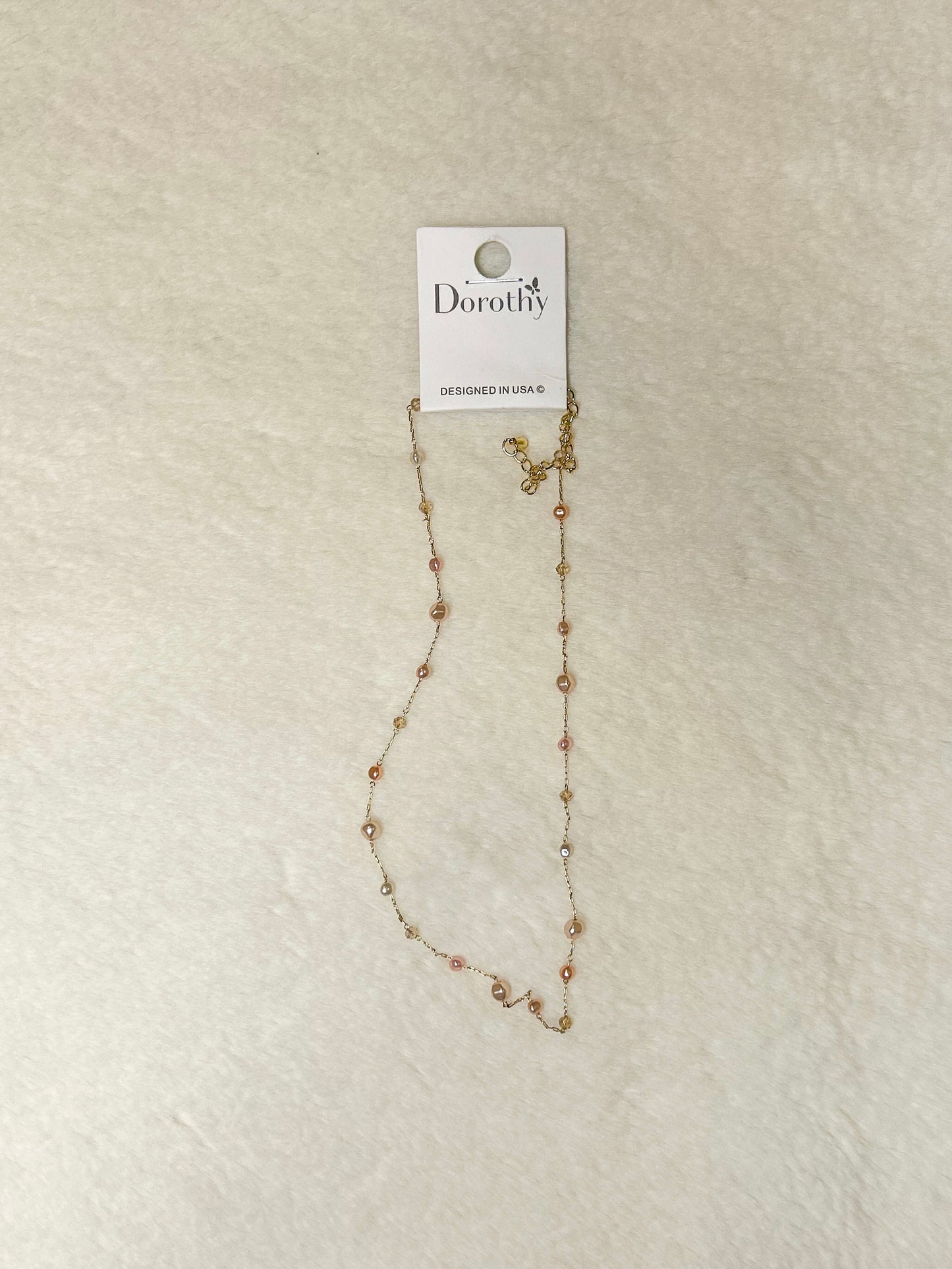 Dainty Pearl Chain Necklace