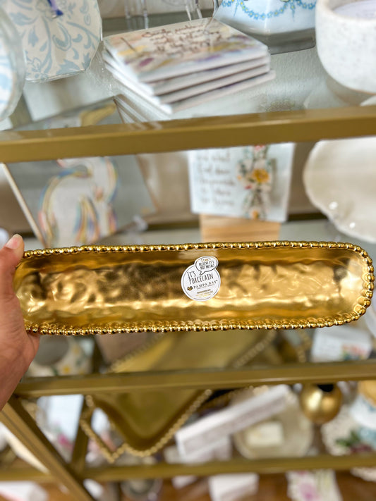 Gold Cracker Tray