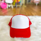 Two Tone Mesh Back High Crown Foam Trucker Hat