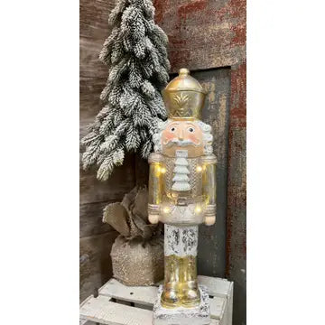 Glitzy Resin Nutcracker 22in