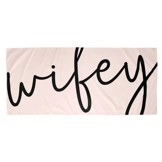 Wifey Quick Dry Oversized Beach Towel