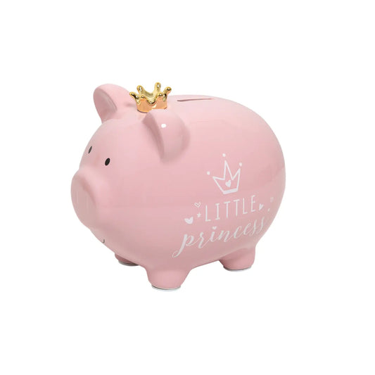 Little Princess Crown Pink Piggy Bank