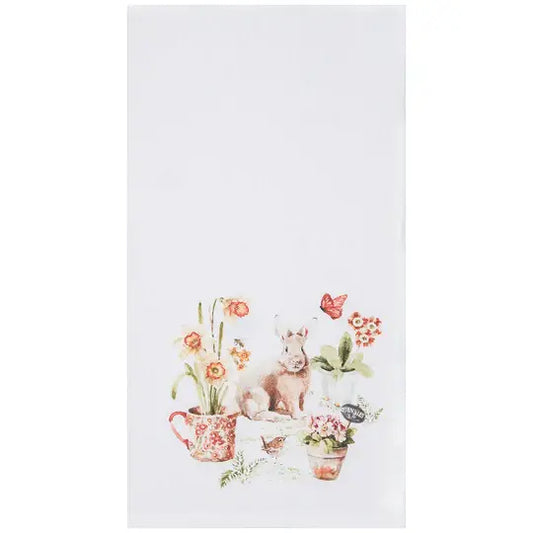 Easter Little Garden Bunny Kitchen Towel