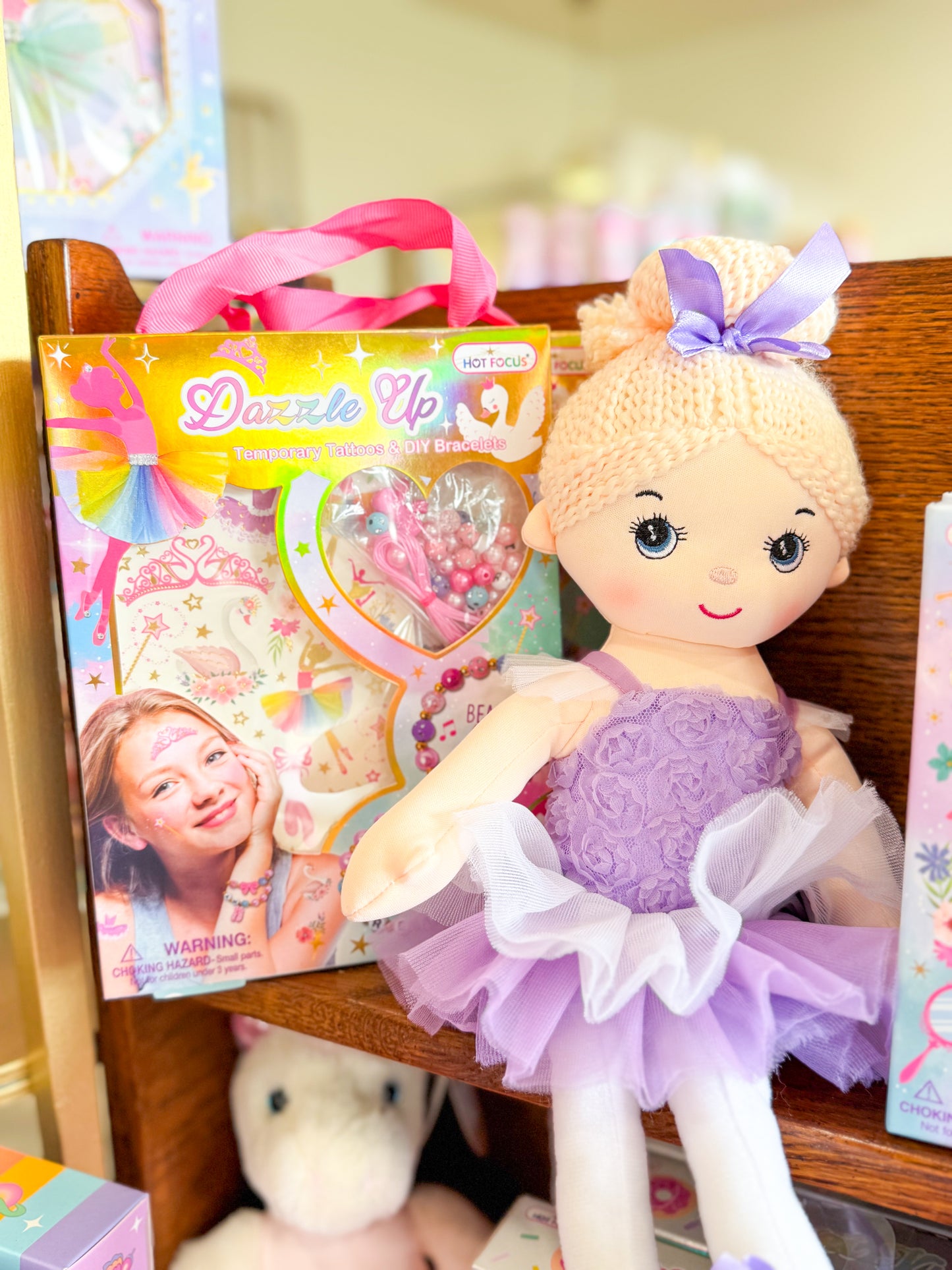 Dazzle Up Ballerina Temporary Tattoos & DIY Bracelets