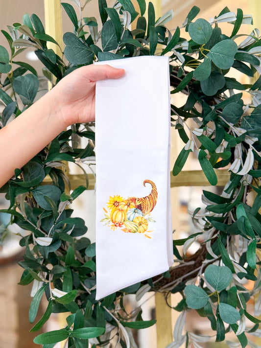 Harvest Cornucopia Wreath Sash