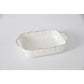11x9 Modern Rectangular Baking Dish White/Gold