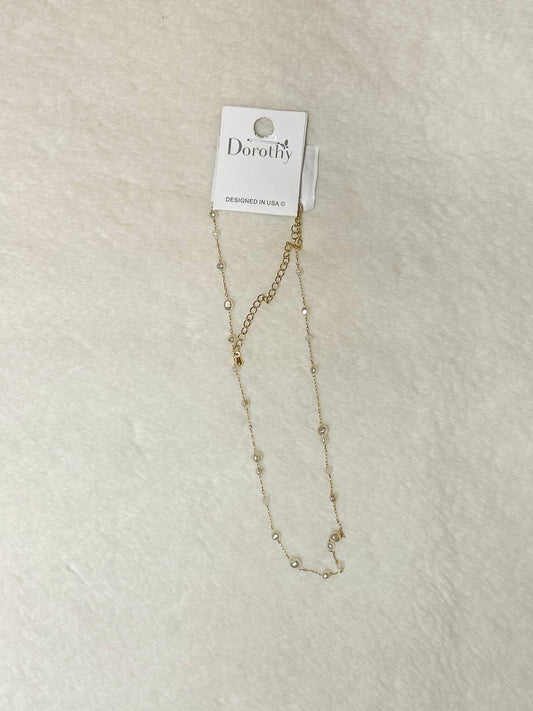 Dainty Pearl Chain Necklace