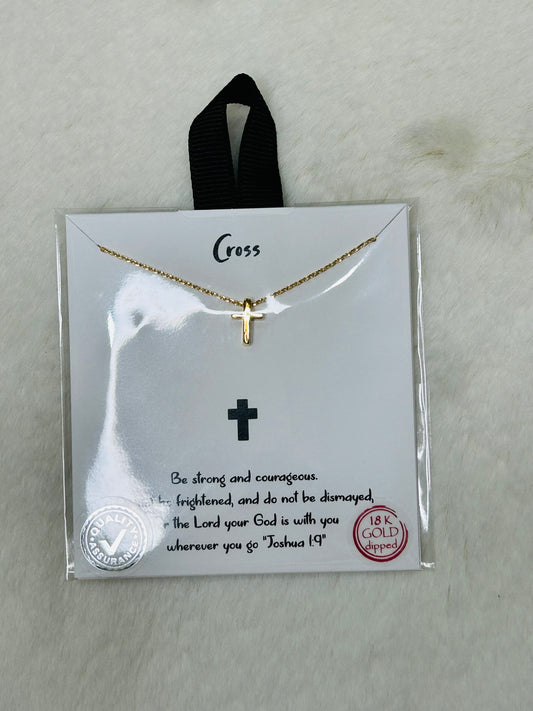 Cross- Cross Gold Necklaces