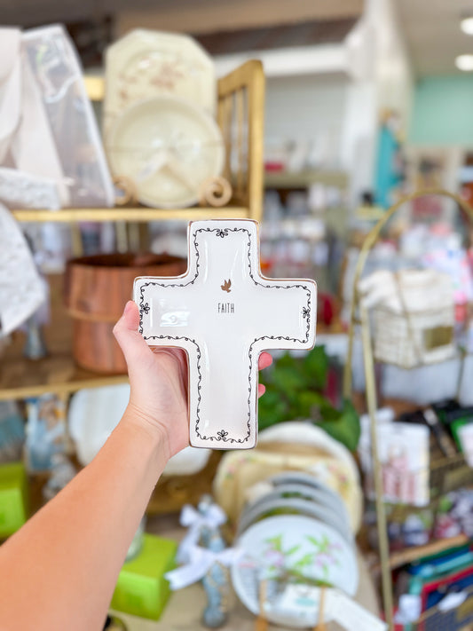 Faith Cross Trinket Dish