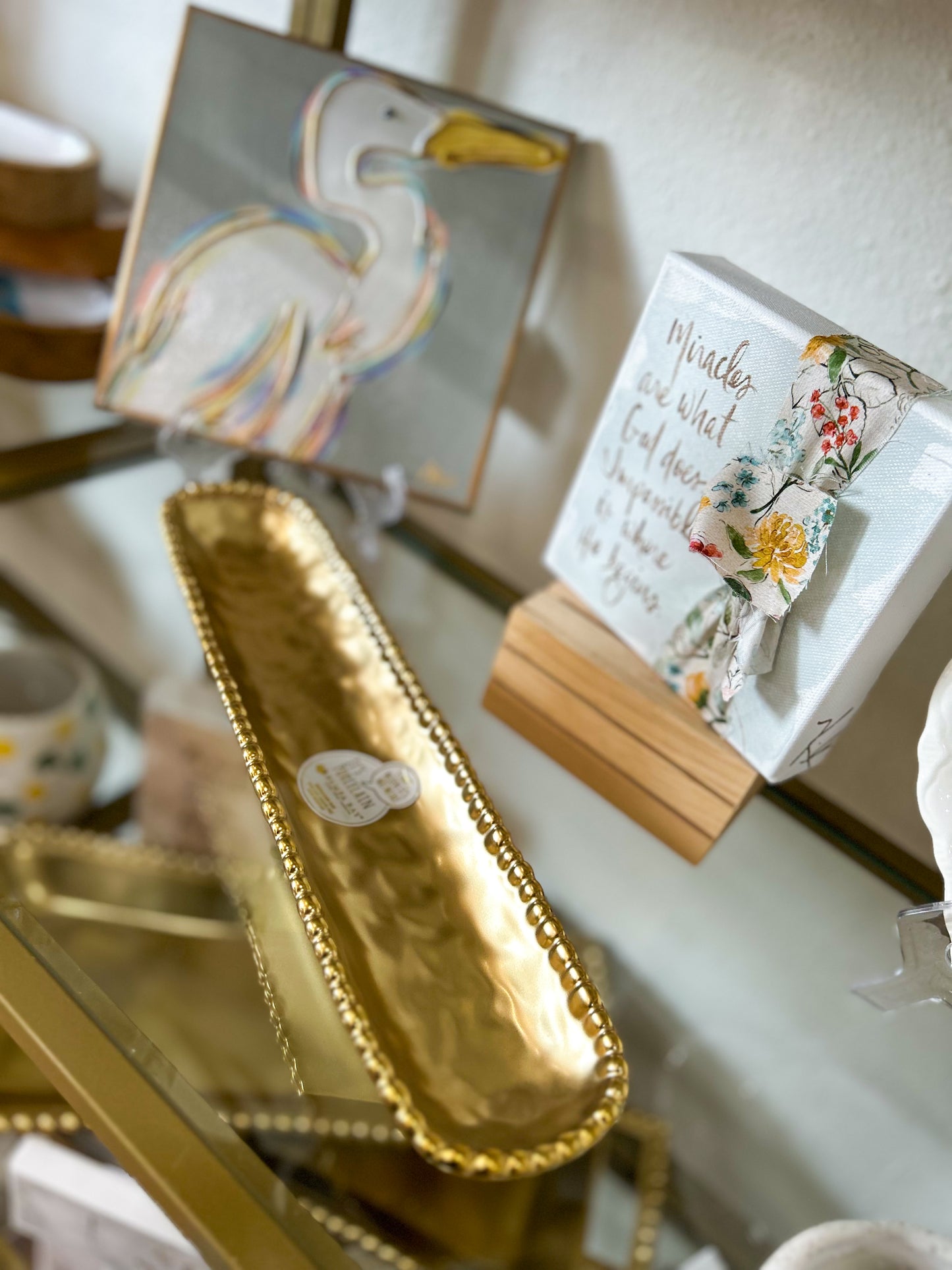 Gold Cracker Tray