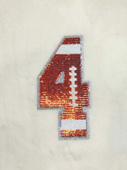 Patch- Football Number 4