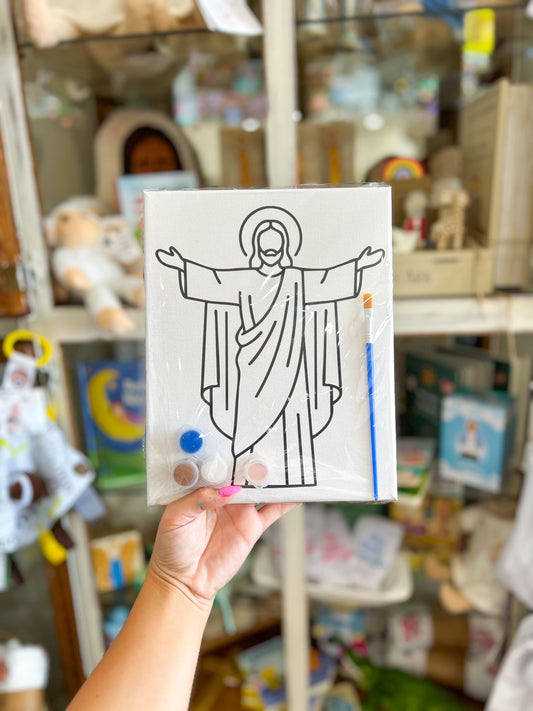 Canvas and Paint Set- Jesus
