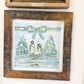 Bow Nativity Framed Art 12x12