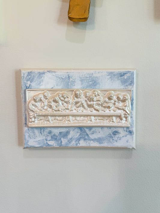 Gathered in His Name- Last Super on 5x7 Dark Blue Canvas