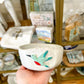 7oz White Hummingbird Pottery Candle-Lavish
