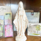 9.5" Mary Statue with Gold Accent