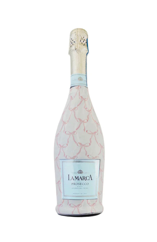 Beau Bottles Granmillenial Pink Bows- La Marca Edition Champagne Bottle Wrap