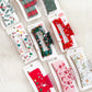 Christmas Hair Clip- Festive White