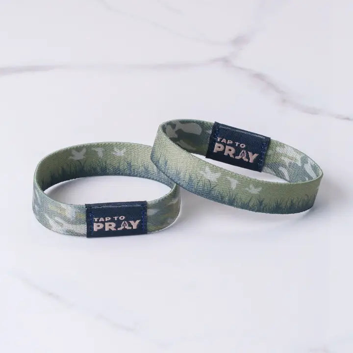 LARGE Tap To Pray™ Wristbands - Waterfowl Camo