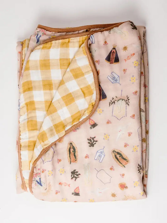 Pink Marian Deluxe Muslin Quilt