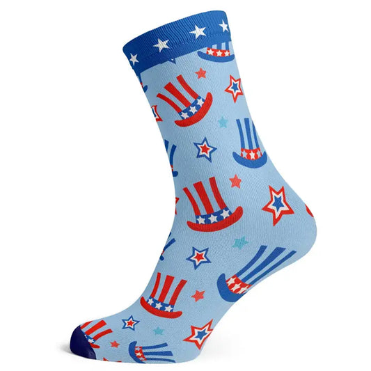 Socks To Be You- Uncle Sam Hats Socks- Big Shoe