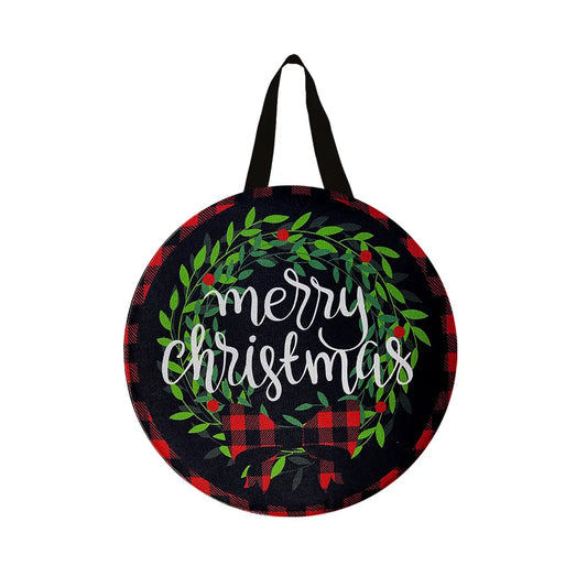 Merry Christmas Round Door Hanger