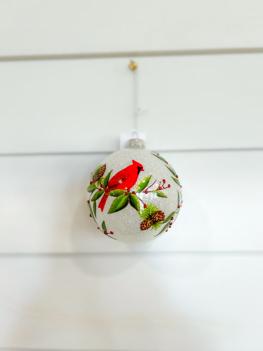 Sparkle Cardinal Christmas Ornament