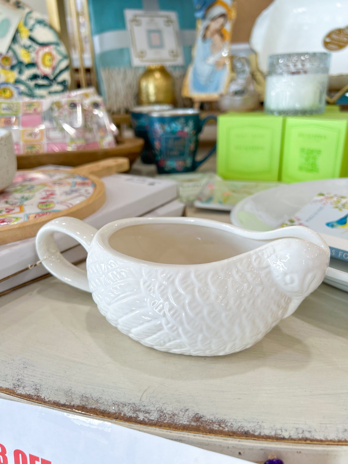 Vintage Turkey Gravy Boat