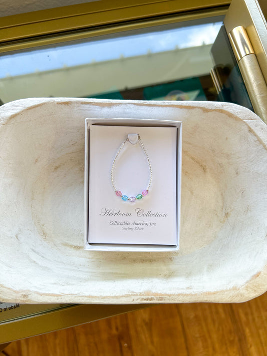 Tiny Juliette Multi Color Crystal Baby Bracelet
