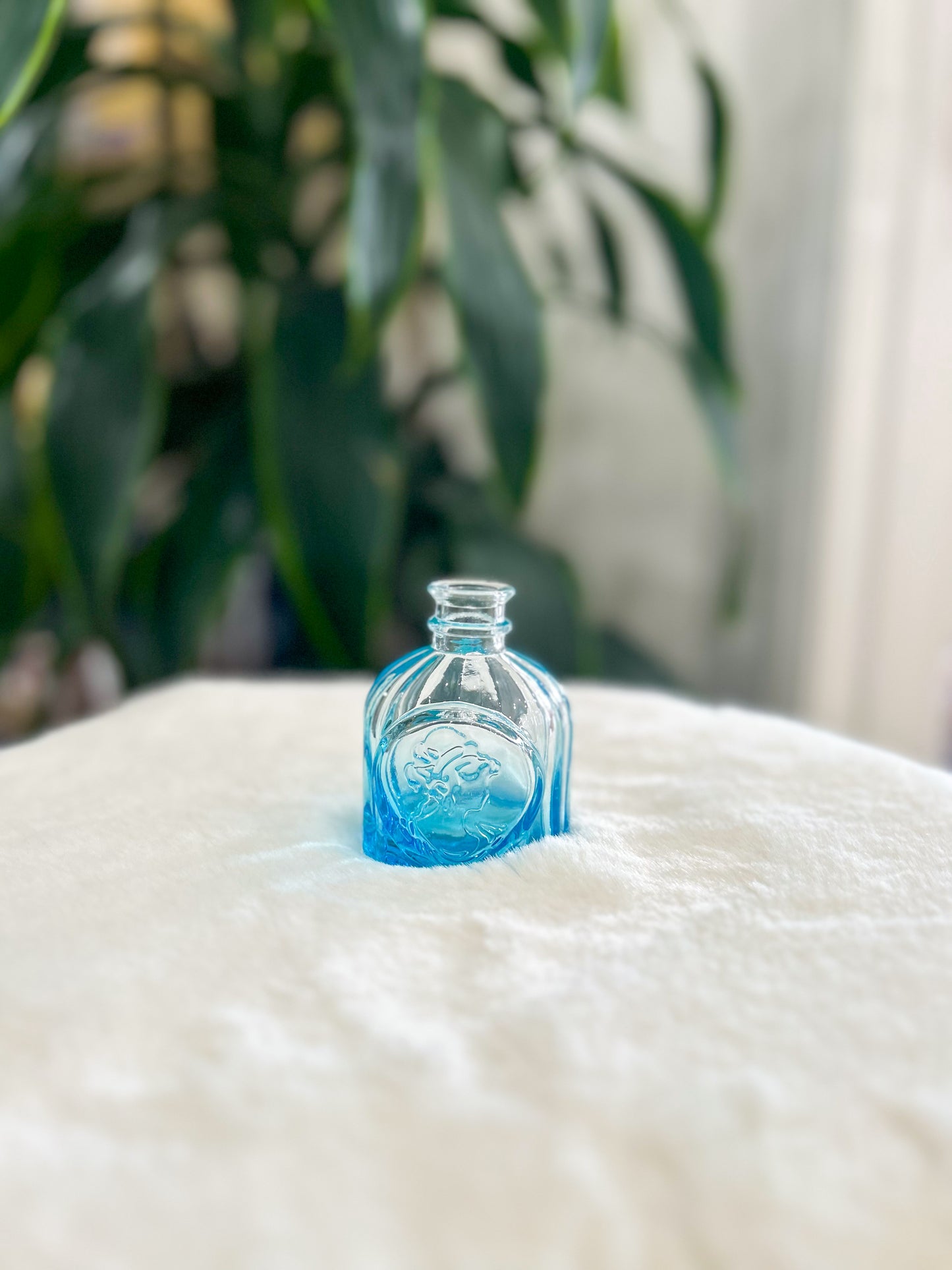 Juliet Embossed Glass Perfume Size Vintage Bud Vase