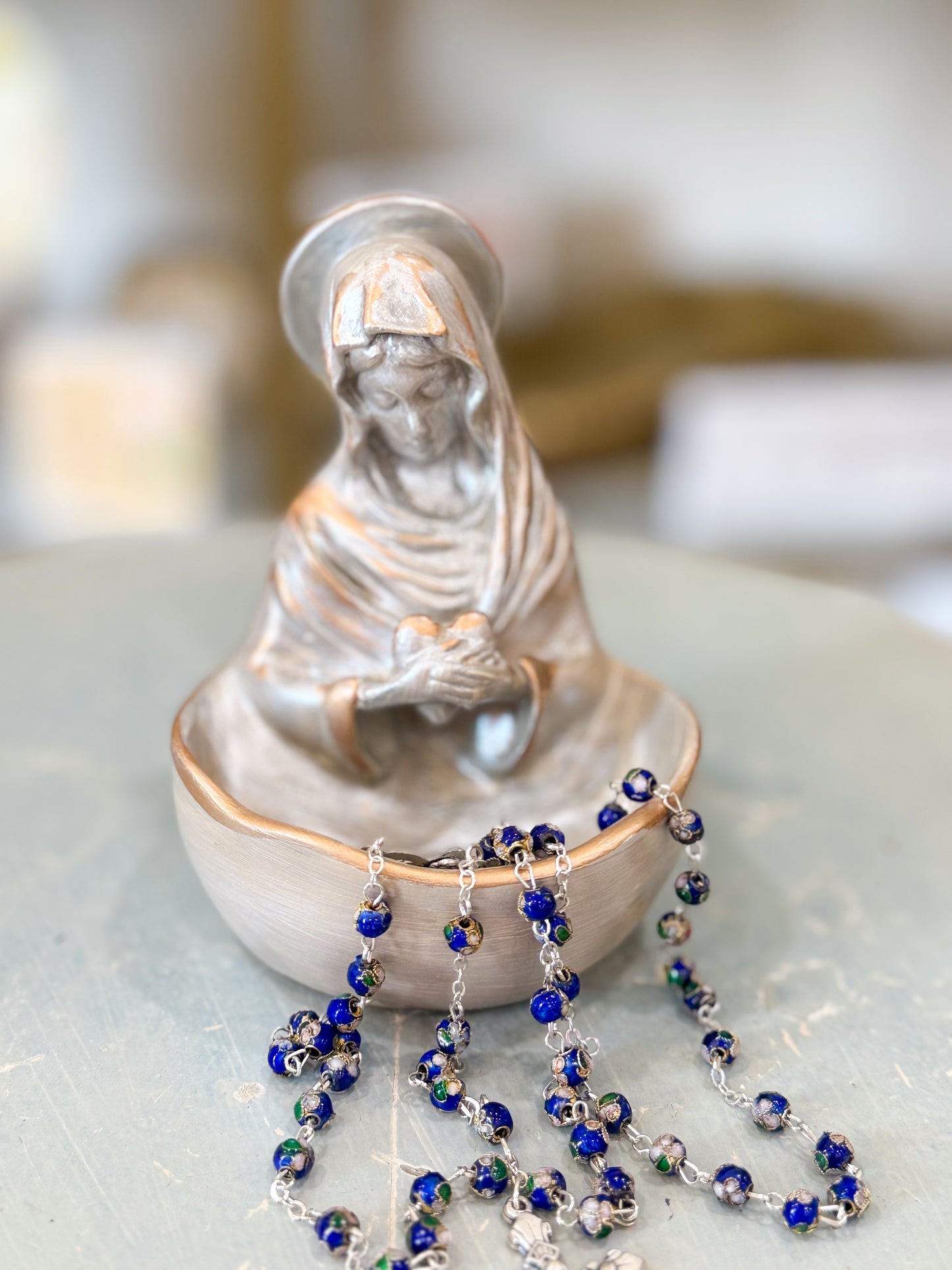 A Mother’s Grace Trinket Dish- Blue Grey