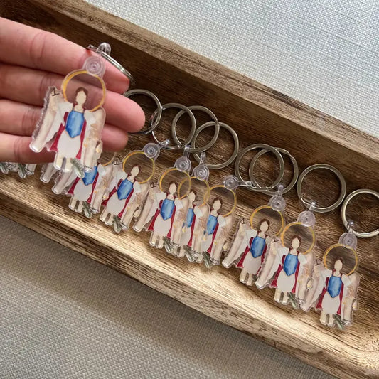 Emily S. Pitre St. Micheal Keychain