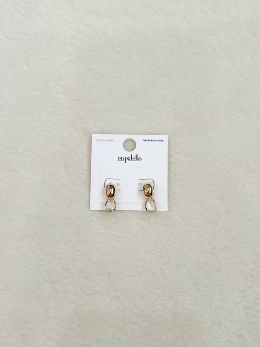 Talia Gold Hoop Diamond Earring