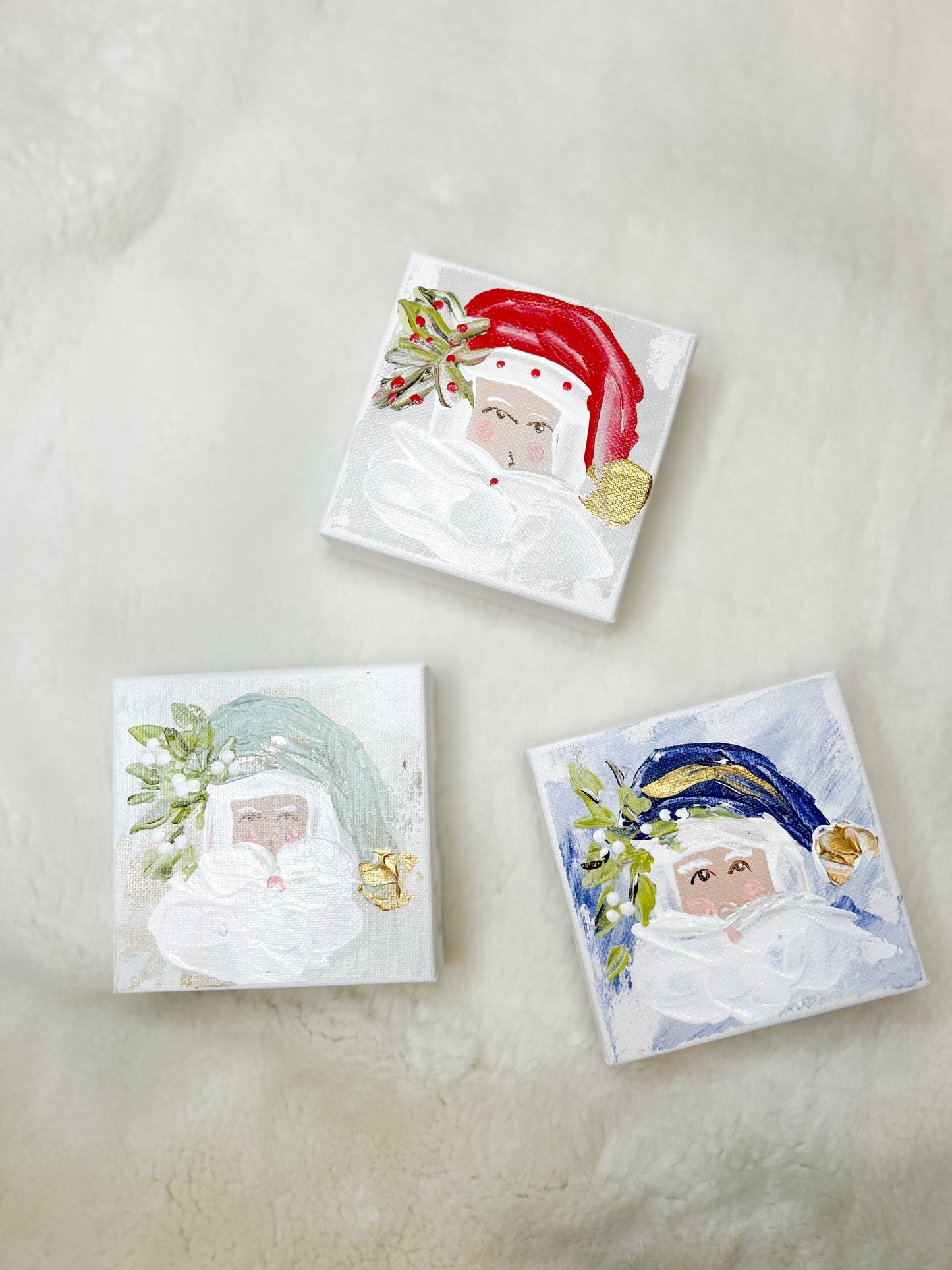 Gospel News 4X4 Santa Canvas Art