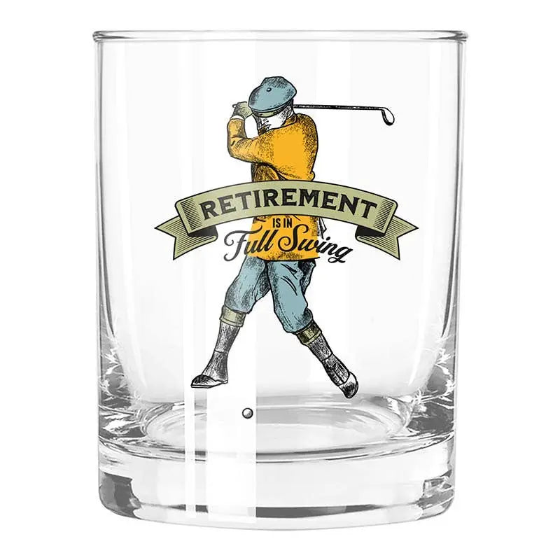 Retirement Full Swing Glass Tumbler