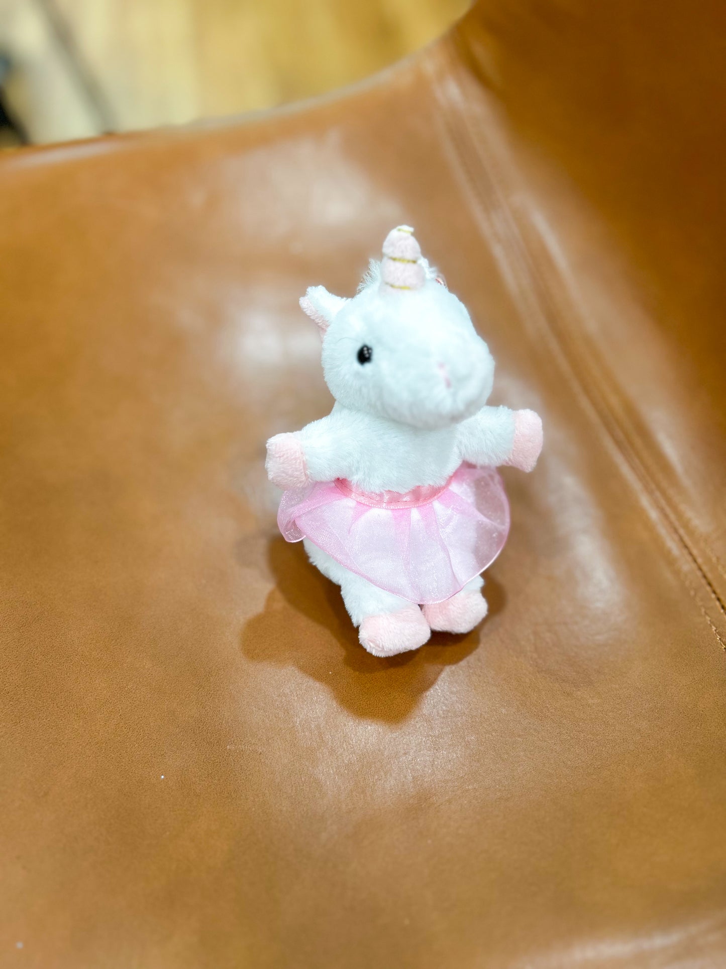 White Little Living Nature Play Unicorn Tutu Animal Plush