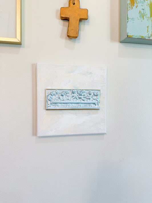 Gathered in His Name- Last Super on 8x8 Cream Canvas